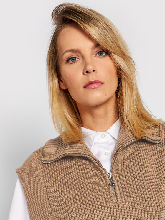 Patrizia Pepe Patrizia Pepe Kamizelka 2M4156/A9O3-B729 Brązowy Regular Fit