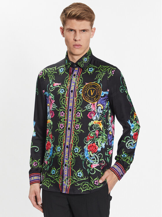 Versace Jeans Couture Srajca 74GAL2RG Črna Regular Fit