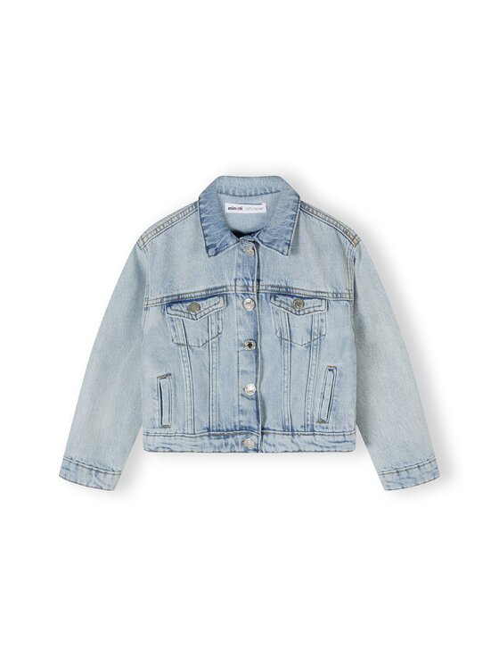 MINOTI MINOTI Kurtka jeansowa 22jacket41 Błękitny Oversize