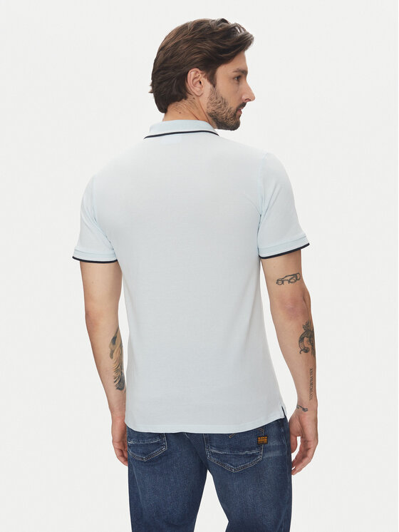 Lindbergh Lindbergh Поло 30-404010 Голубий Relaxed Fit