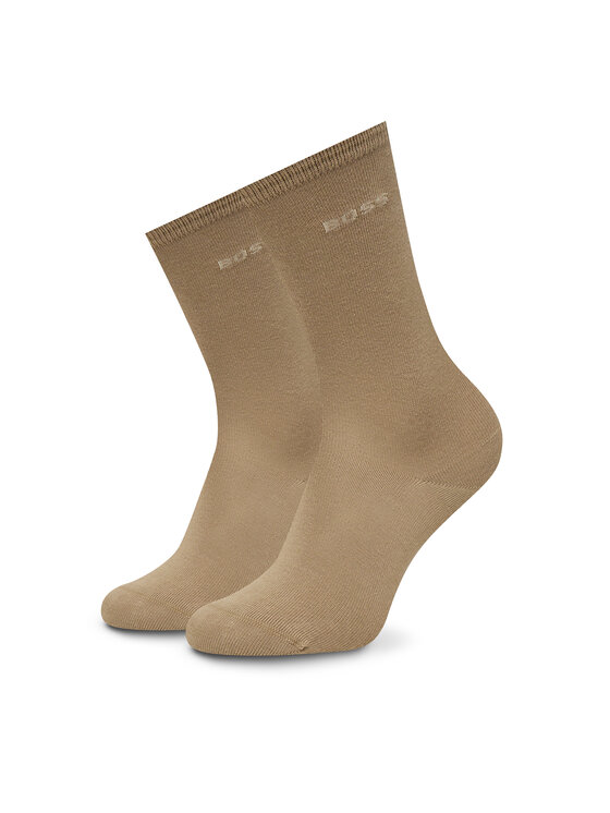 BOSS BOSS 2er-Set hohe Unisex-Socken 50543398 Beige