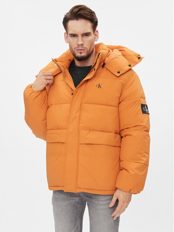 Calvin Klein Jeans Calvin Klein Jeans Зимно яке J30J323709 Оранжев Relaxed Fit