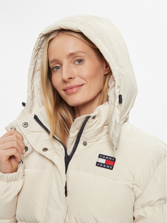 Tommy Jeans Tommy Jeans Пухено яке Alaska DW0DW14287 Екрю Regular Fit