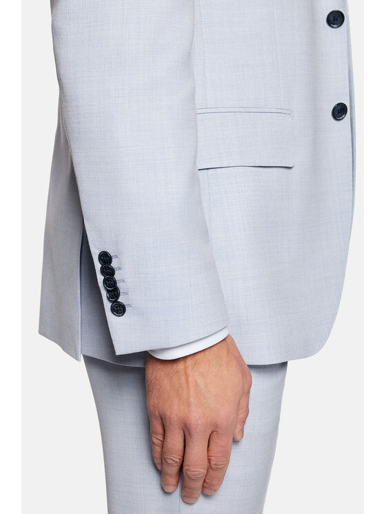 Lancerto Lancerto Garnitur Durango GA073124000014 Błękitny Slim Fit