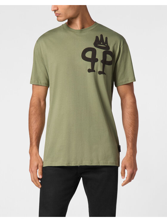 PHILIPP PLEIN PHILIPP PLEIN T-shirt 9417 Verde Regular Fit