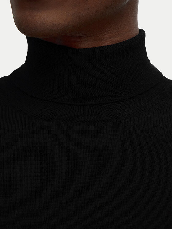 Selected Homme Selected Homme Rolák Tray 16094653 Čierna Regular Fit