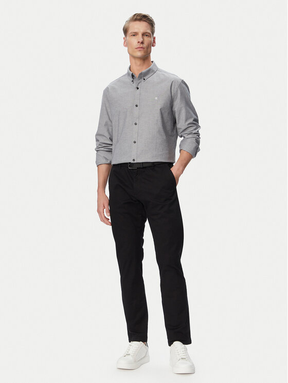 Calvin Klein Jeans Calvin Klein Jeans Camicia Oxford Classic LV140EM125 Grigio Regular Fit