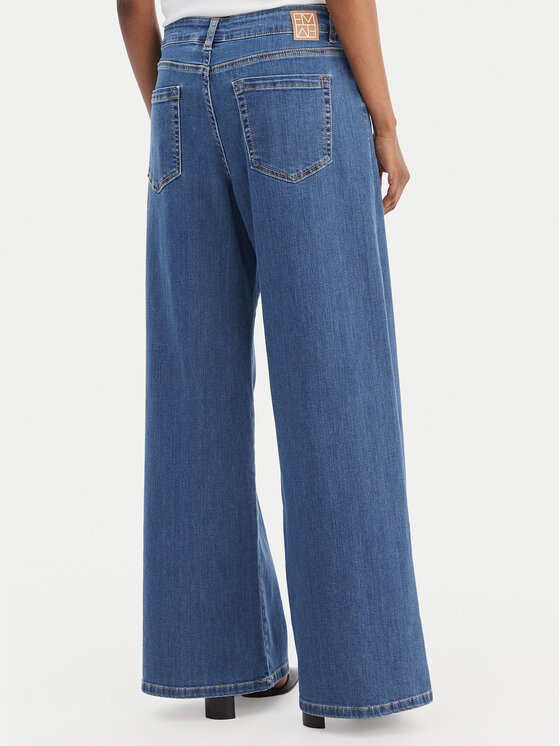 Marella Marella Jeans hlače Disco 2615181111 Modra Wide Leg
