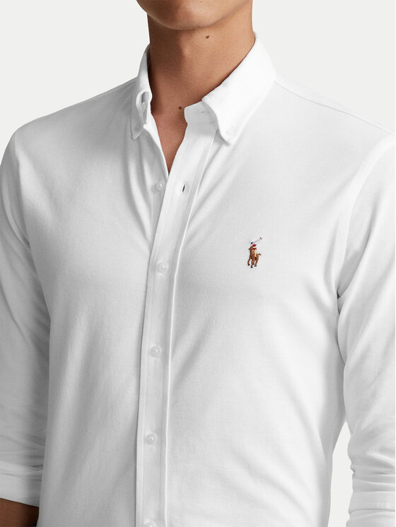Polo Ralph Lauren Polo Ralph Lauren Cămașă 710932545002 Alb Custom Fit