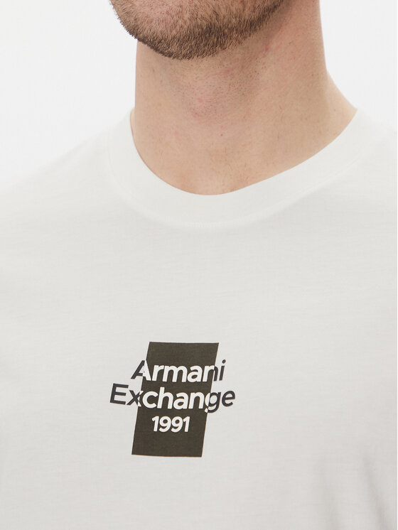 Armani Exchange Armani Exchange T-krekls XM000767 AF12308 U0009 Balts Regular Fit