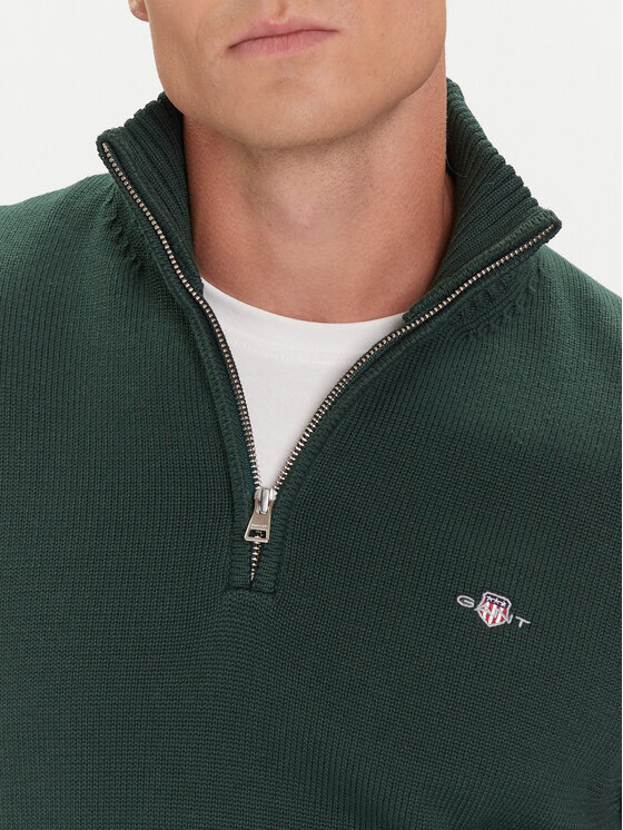 Gant Gant Pulover 8030170 Verde Regular Fit