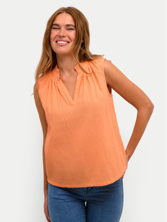 Kaffe Top Alice 10508545 Oranžna Regular Fit