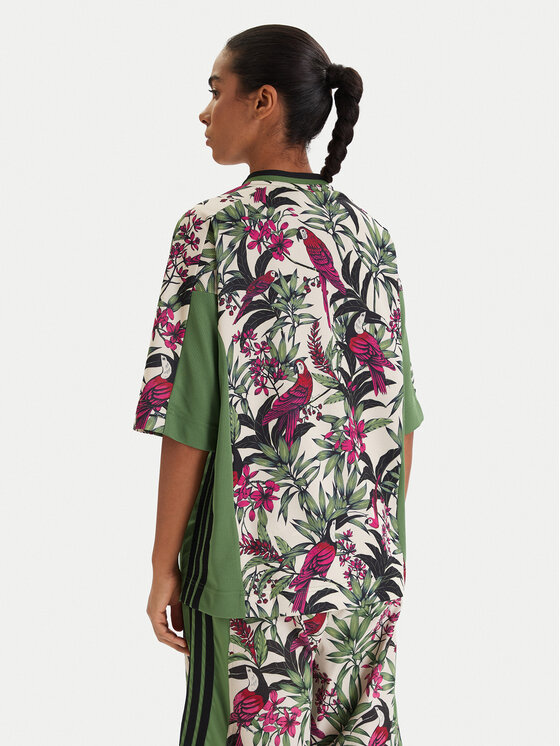 adidas adidas Marškinėliai Farm Rio Premium KD4628 Žalia Loose Fit