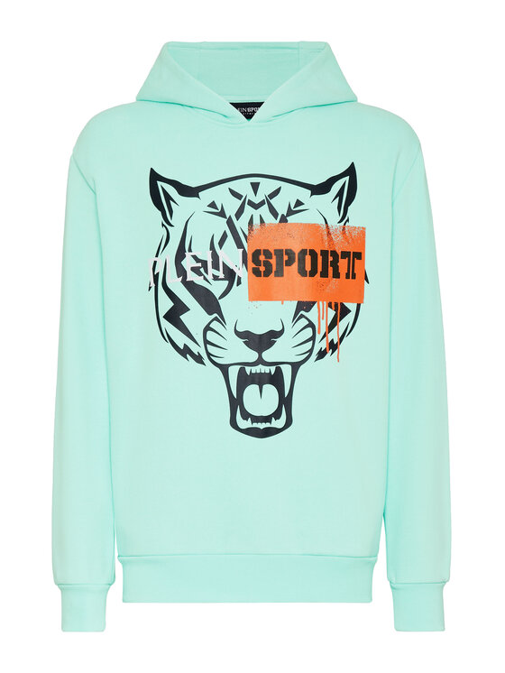 Plein Sport Plein Sport Bluza 14517 Zielony Regular Fit