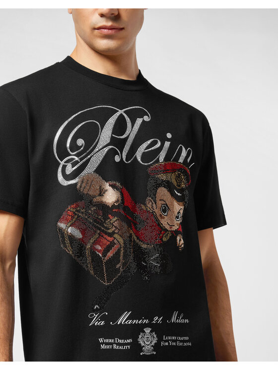 PHILIPP PLEIN PHILIPP PLEIN T-Shirt 27105 Czarny Regular Fit
