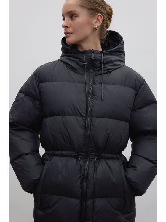 Estro Estro Μπουφάν γυναικείο ER00118490 Μαύρο Loose Fit