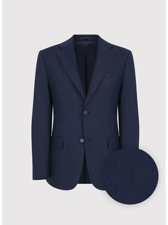 Pako Lorente Pako Lorente Garnitur P25WF-4X-005 Granatowy Super Slim Fit