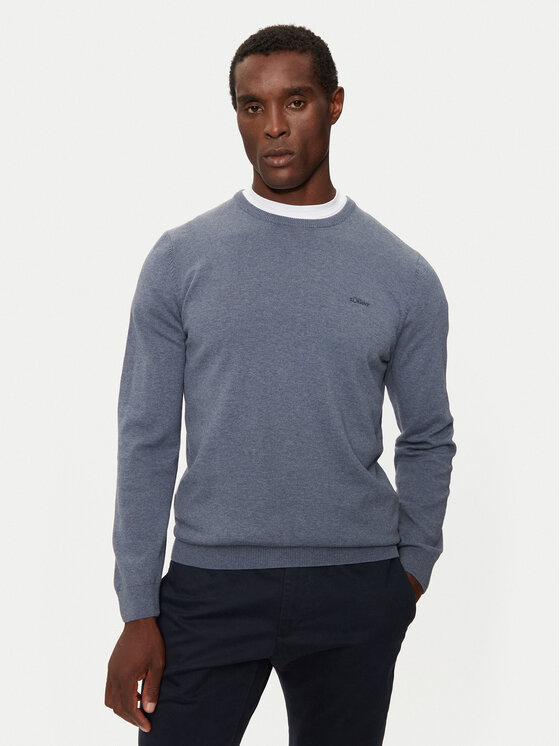 Férfi Sweater s.Oliver, Méret: L, Kék, 2143173