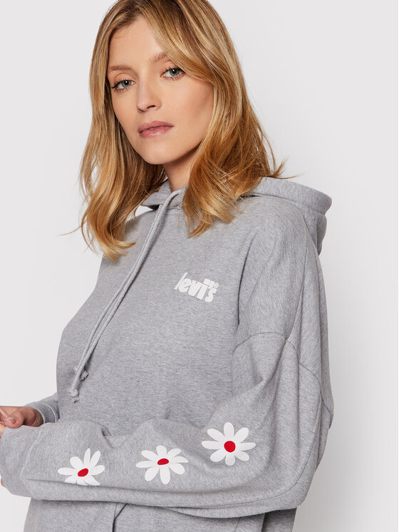 Felpa Graphic Rider 34400-0023 Grigio Relaxed Fit