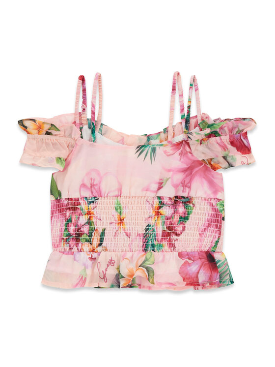 Guess Guess Bluse J6GH07 WA2T0 Rosa Regular Fit