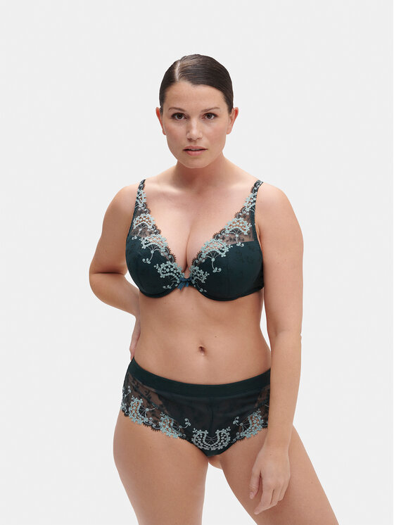 Simone Pérèle Simone Pérèle Pakelianti (push-up) liemenėlė Wish 12B347 Žalia