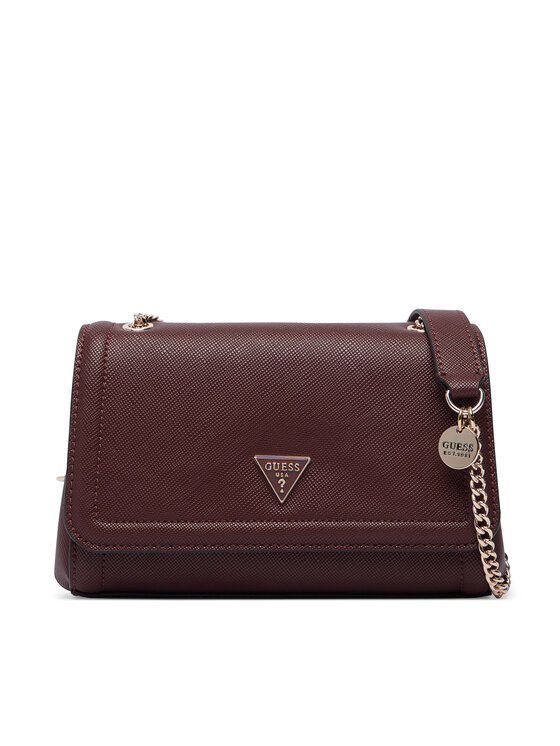 Guess Guess Дамска чанта Noelle II HWZG96 72210 Бордо
