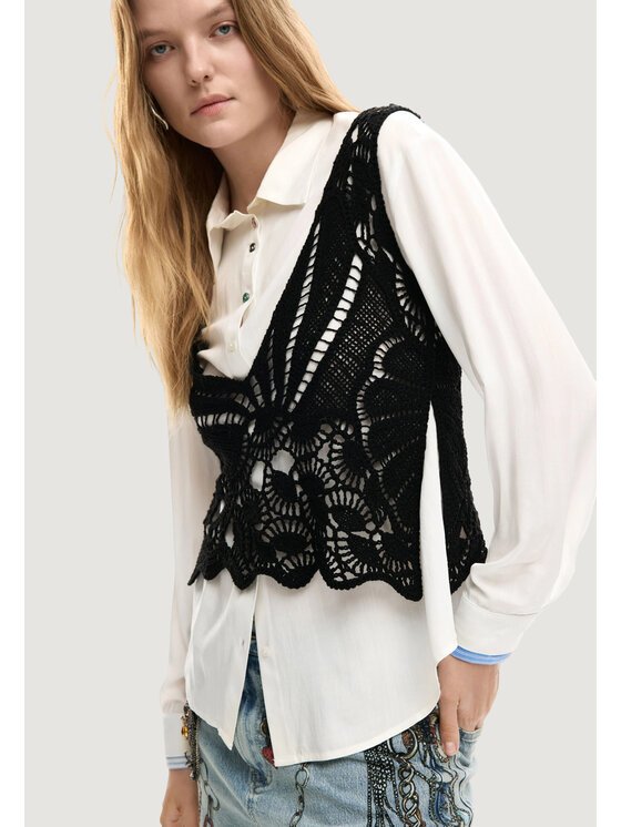 Desigual Desigual Koszula CAM_LIRIO Biały Casual Fit