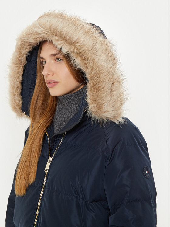 Tommy Hilfiger Tommy Hilfiger Μπουφάν πουπουλένιο WW0WW42743 Σκούρο μπλε Regular Fit