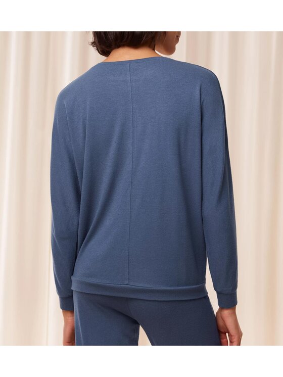 Triumph Triumph Bluza Cozy Comfort Top 01 Szary Regular Fit