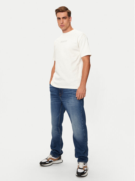Guess Guess T-krekls Z4BI00 KCE21 Écru Regular Fit