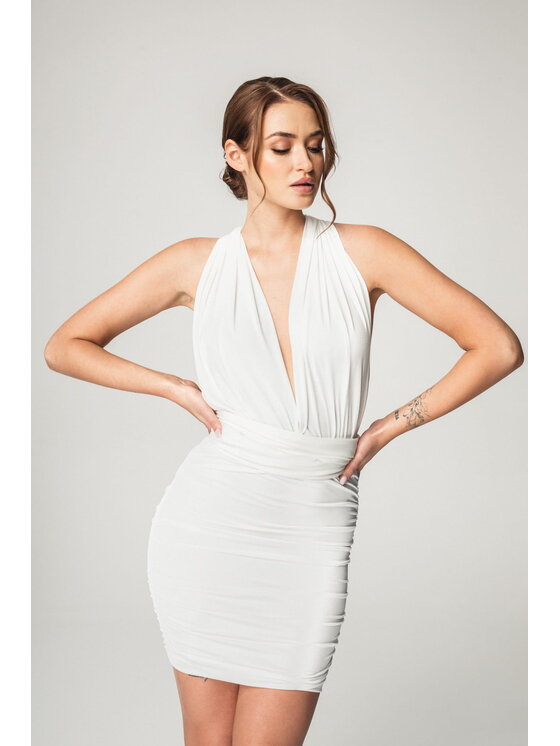 Aurora Aurora Abito da cocktail Aria multiway Bianco Feminine Fit