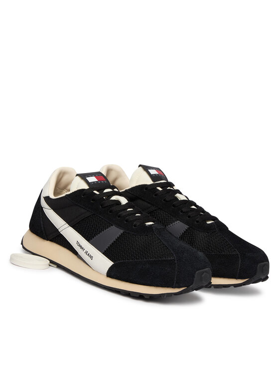 Tommy Jeans Tommy Jeans Sportcipők Retro Runner Archive Open Mesh EM0EM01715 Fekete