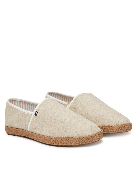 Tommy Hilfiger Tommy Hilfiger Espadrilles Hilfiger Chambray Espadrille FM0FM05391 Écru