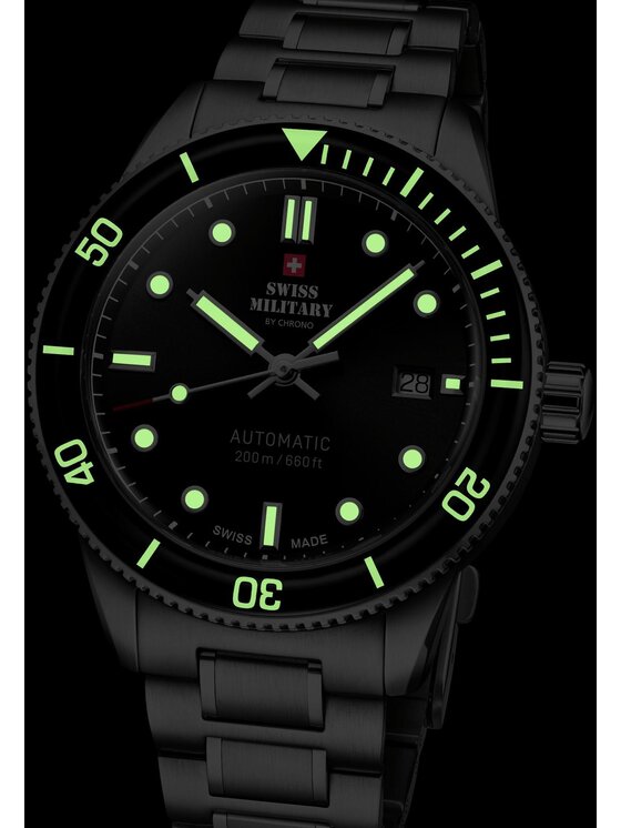 Swiss Military by Chrono Swiss Military by Chrono Hodinky SMA34106.01 Strieborná