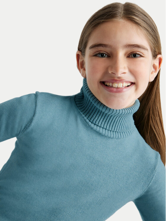 Mayoral Mayoral Rollkragenpullover 345 Blau Regular Fit
