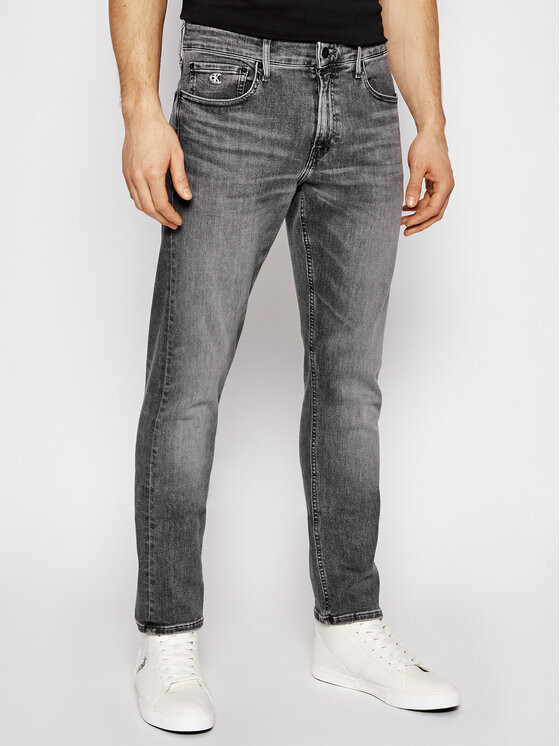 Calvin Klein Jeans Calvin Klein Jeans Jeansy J30J318240 Šedá Slim Fit