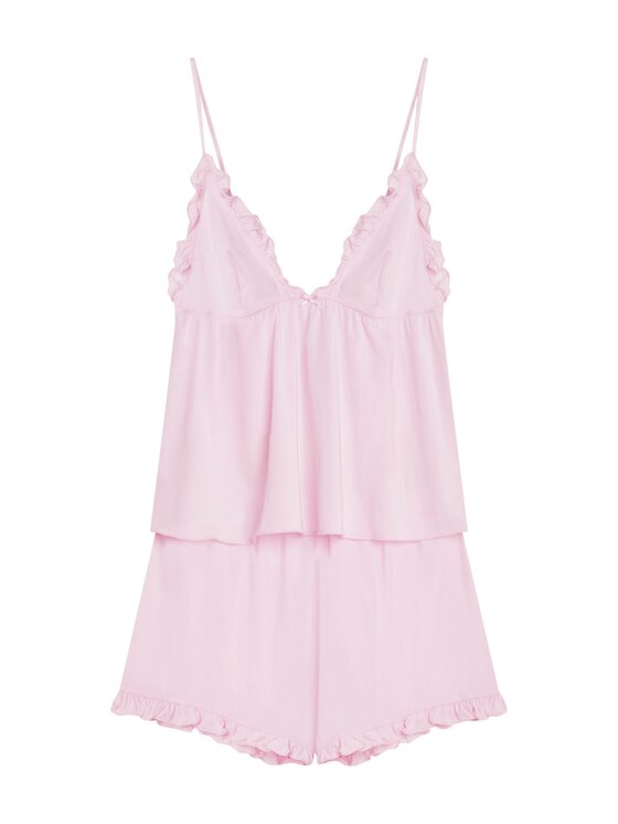 Esotiq Esotiq Piżama 43878 Różowy Regular Fit