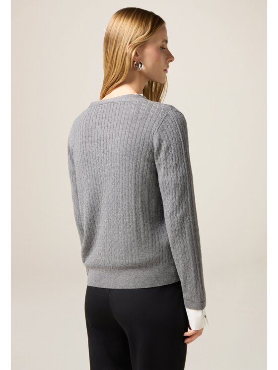 Oltre Oltre Cardigan M332J005072N013 Grigio Slim Fit