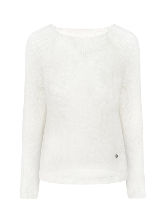 YOU by Tokarska YOU by Tokarska Sweter bali bluzka Biały Regular Fit