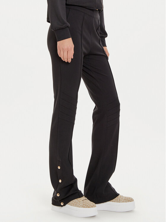 Liu Jo Sport Bavlnené nohavice TF4027 JS182 Čierna Regular Fit