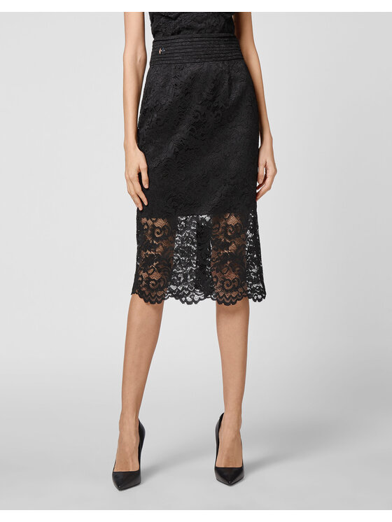 PHILIPP PLEIN PHILIPP PLEIN Sukně 7393 Černá Girl Fit