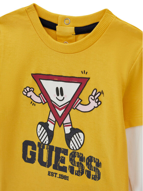 Guess Guess Blúz és nadrág I6YG04 K3973 Sárga Regular Fit