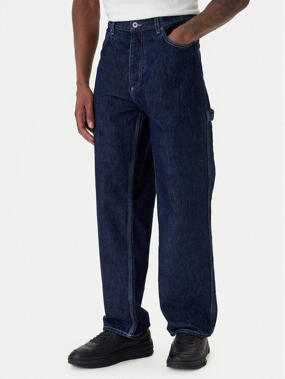 HUGO Blugi Carpenter 50553473 Bleumarin Baggy Fit