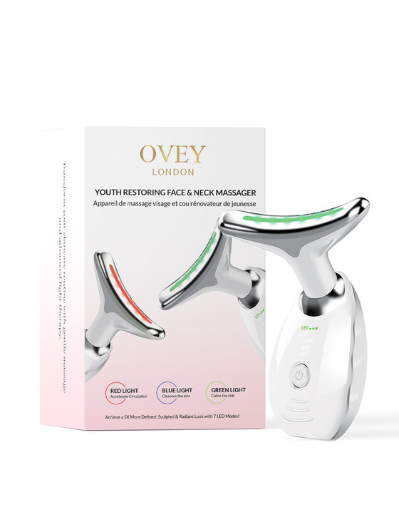OVEY London OVEY London ODMŁADZAJĄCA PIELĘGNACJA TWARZY I SZYI Masażer
