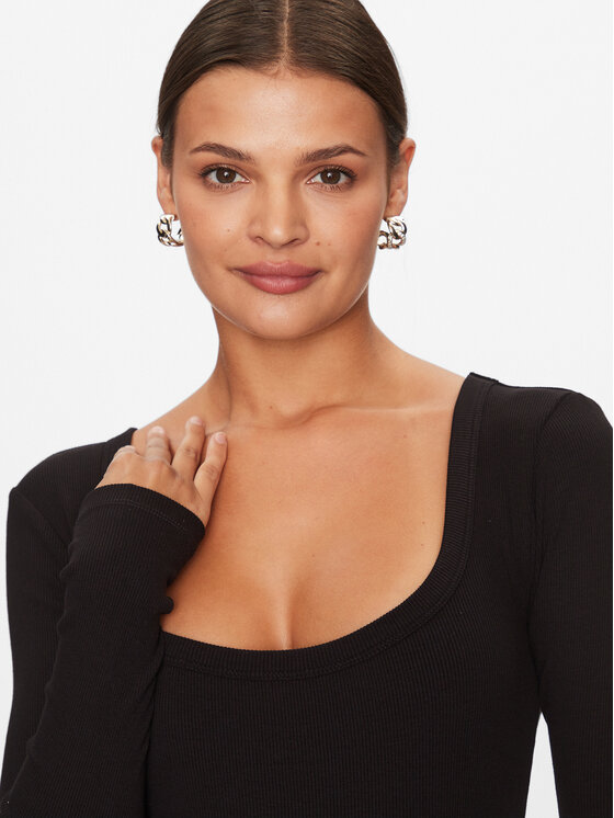 Guess Guess Μπλουζάκι V3BP12 K8RT2 Μαύρο Regular Fit