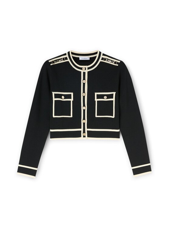 Motivi Motivi Cardigan M465W003565N033 Nero Regular Fit