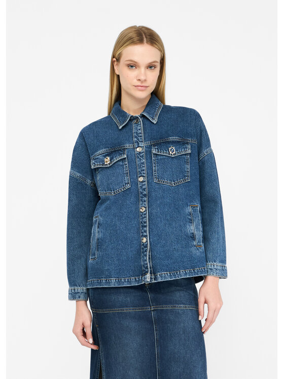 Liu Jo Liu Jo Giacca di jeans UF5111D492778934 Celeste Regular Fit