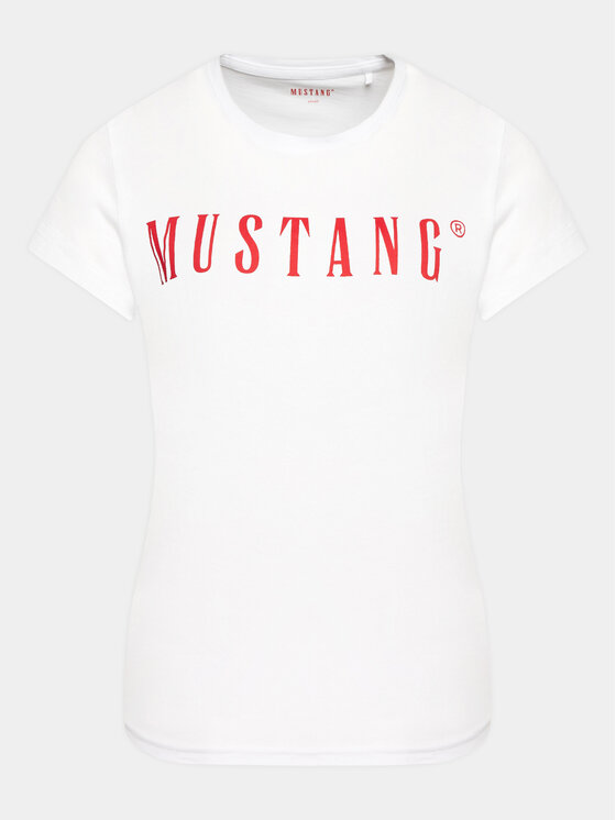 Mustang Mustang T-Shirt Aliina 1013222 Biały Regular Fit