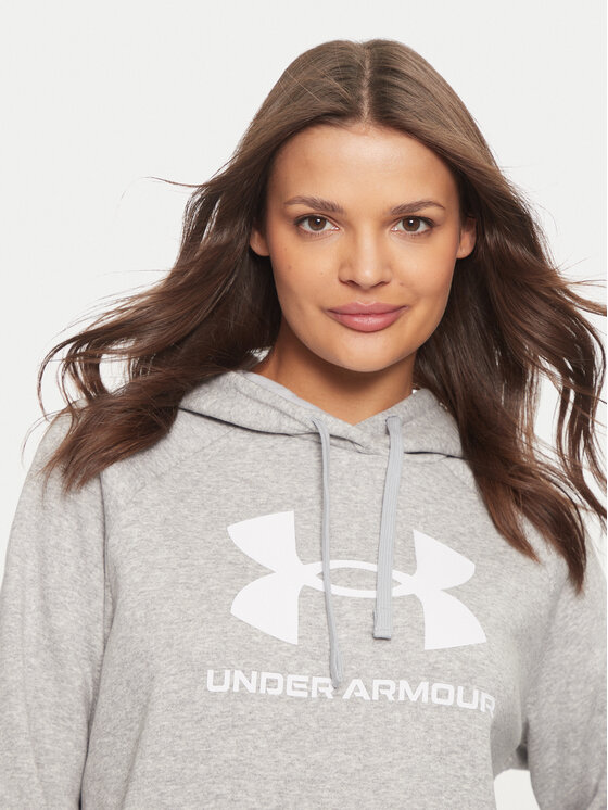 Under Armour Under Armour Bluza Ua Rival Fleece Big Logo 1379501 Szary Loose Fit