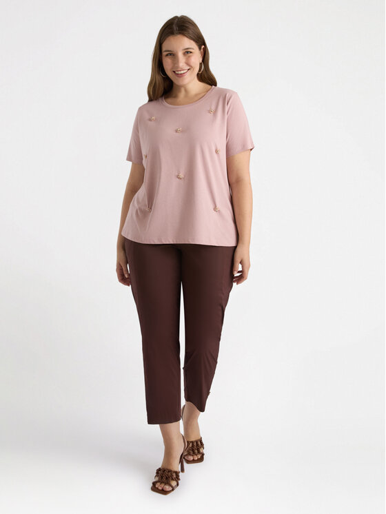 Fiorella Rubino Fiorella Rubino Pantaloni di tessuto P146T004875N032 Marrone Regular Fit